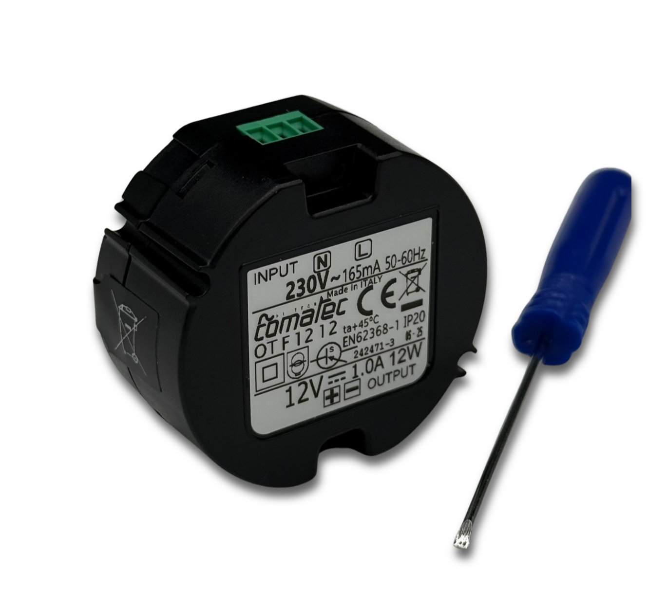 Wand Unterputz Netzteil 230V auf 12V 1A DC - Basis oder Kameras