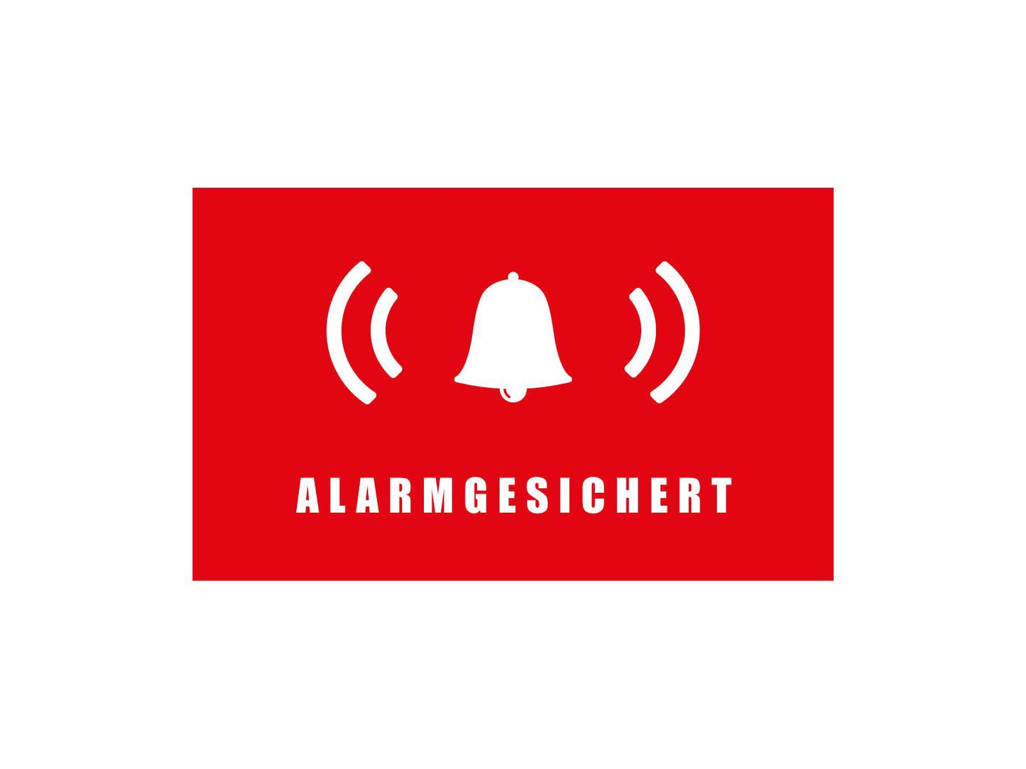 Alarmgesichert Aufkleber