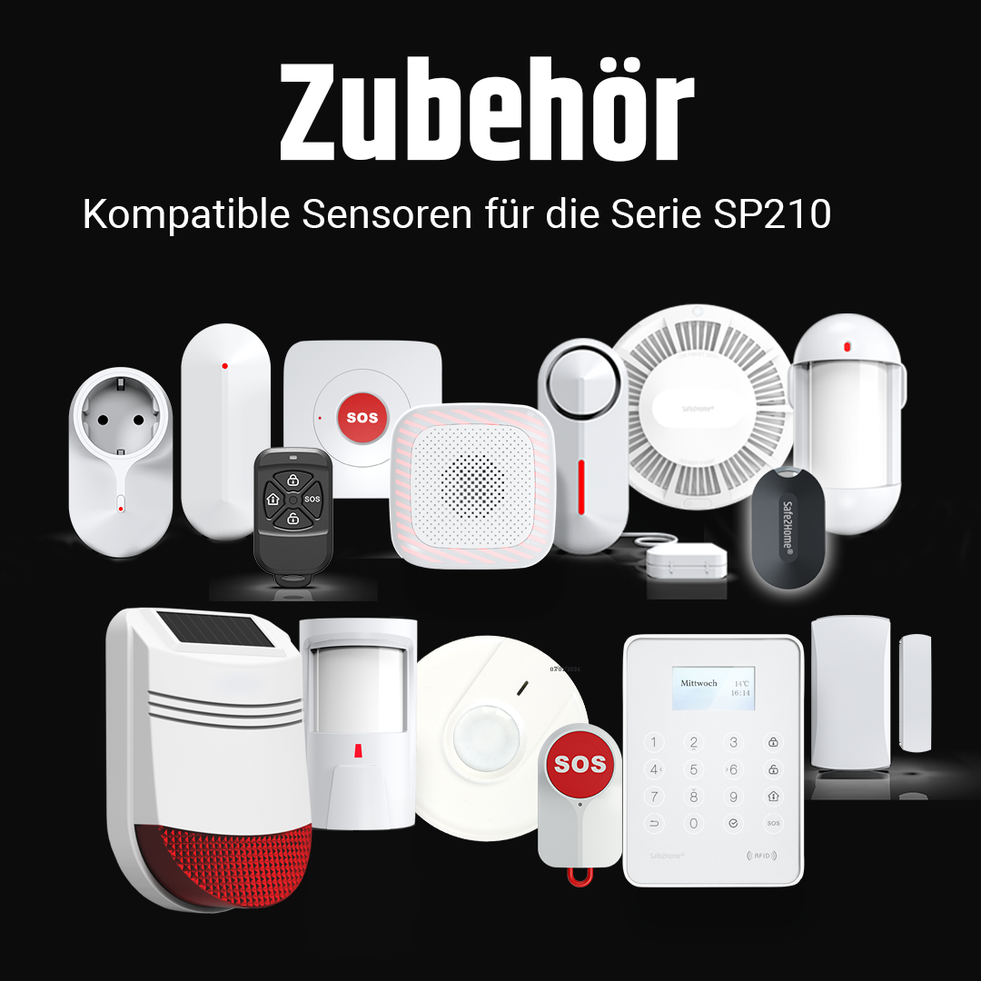 SP210 Funk Alarmanlage - Komplettset klein