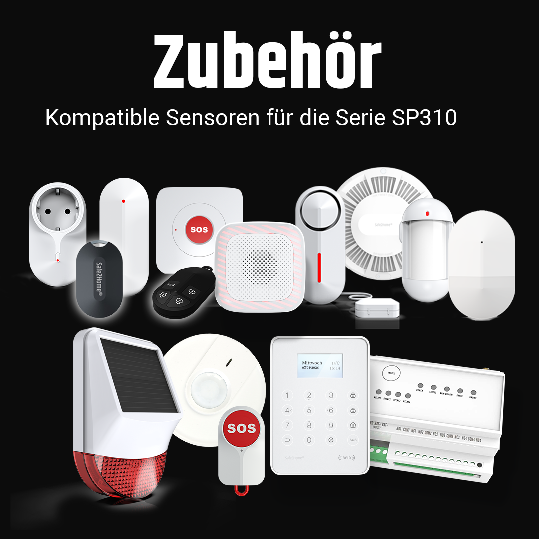 SP310 Funk Alarmanlage - Komplettset groß