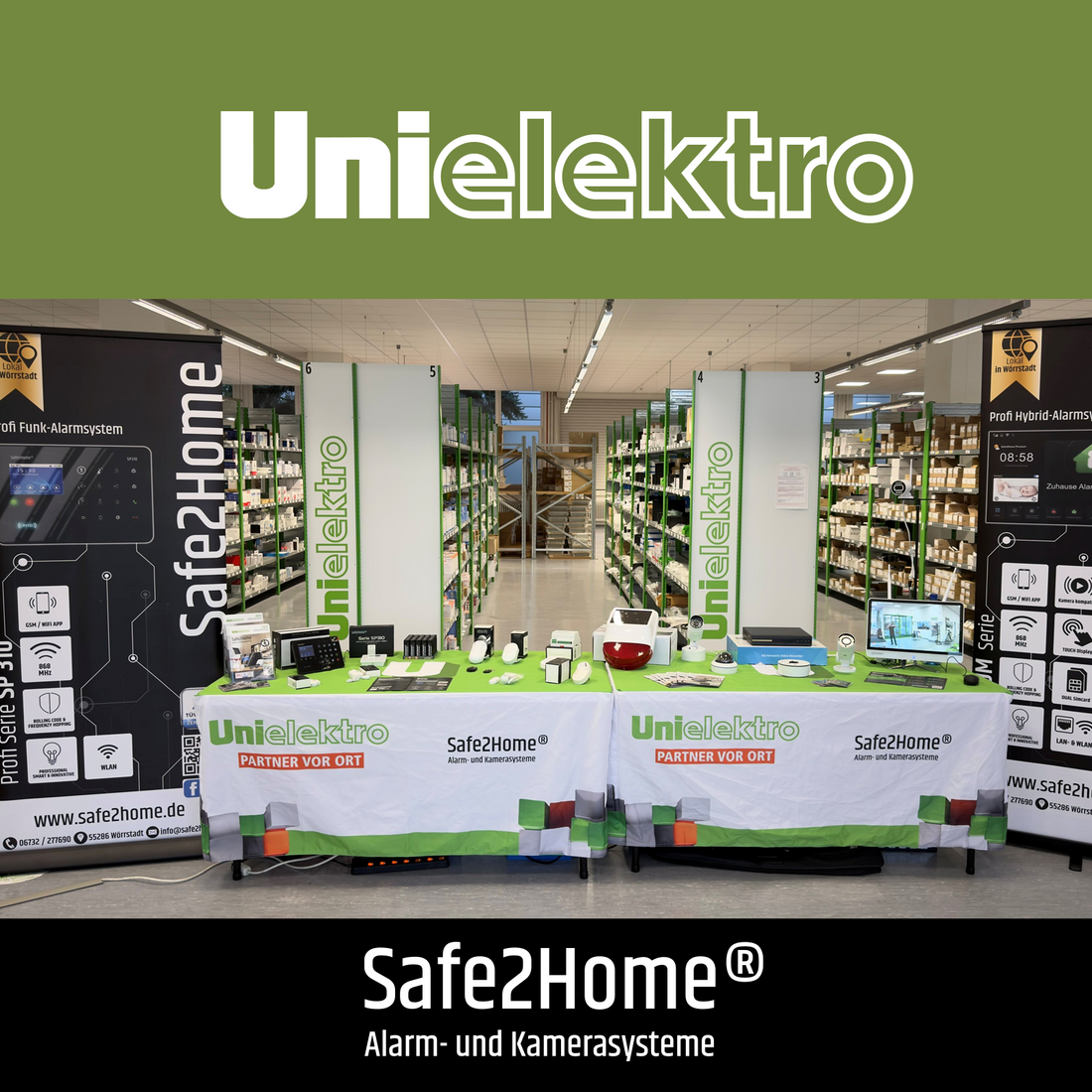 Safe2Home x Uni Elektro - Partner vor Ort - Safe2Home