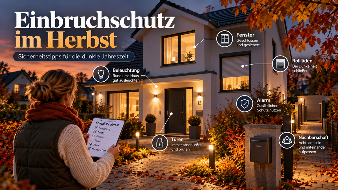 Einbruchschutz im Herbst: So machst Du Dein Zuhause fit für die dunkle Jahreszeit!