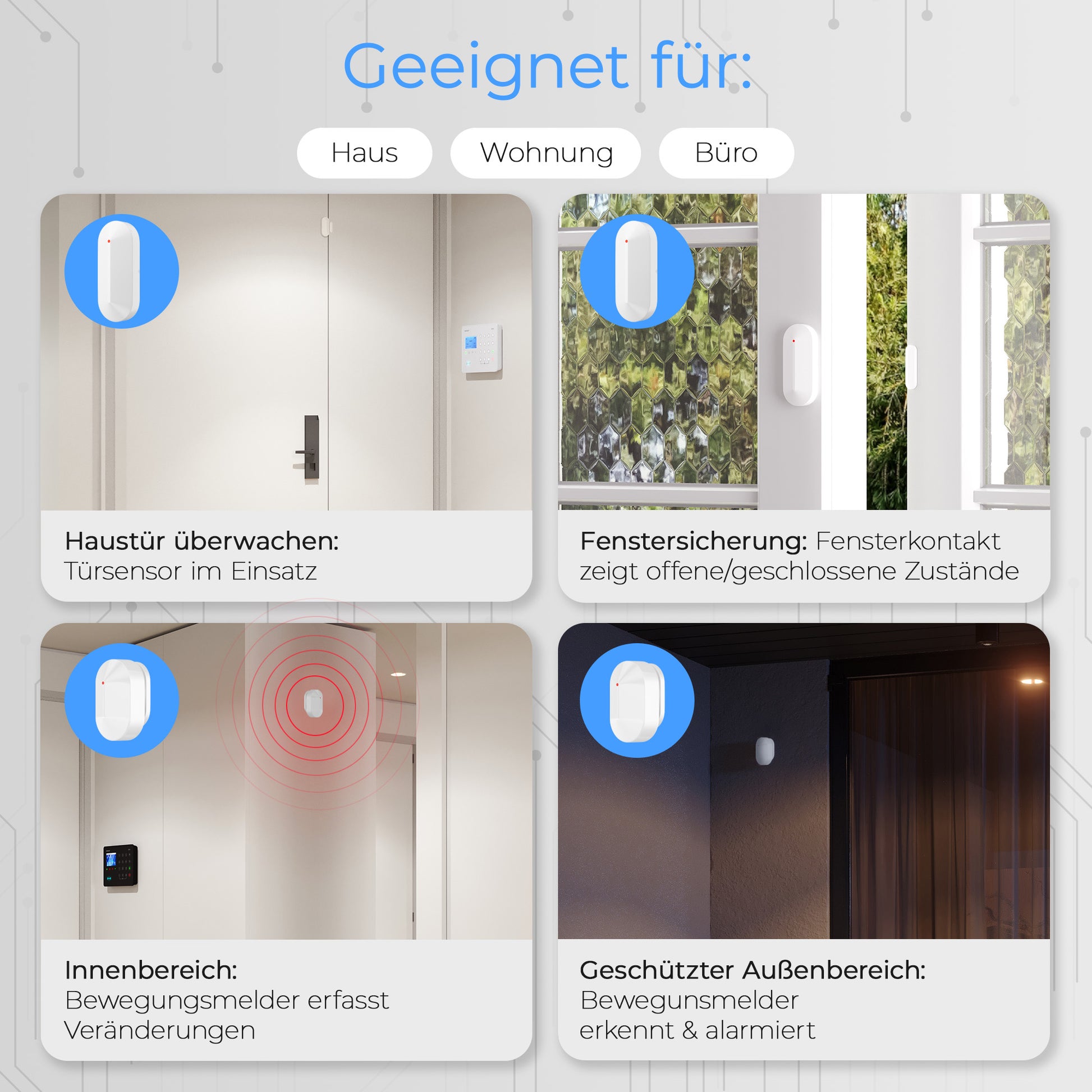 SP310 Funk Alarmanlage - Komplettset klein - Safe2Home