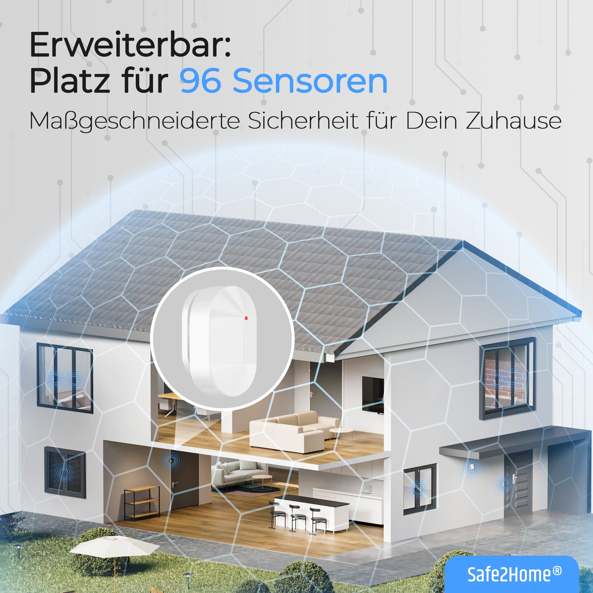 SP310 Funk Alarmanlage - Komplettset klein - Safe2Home