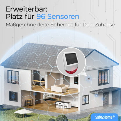 SP310 Funk Alarmanlage - Komplettset groß - Safe2Home