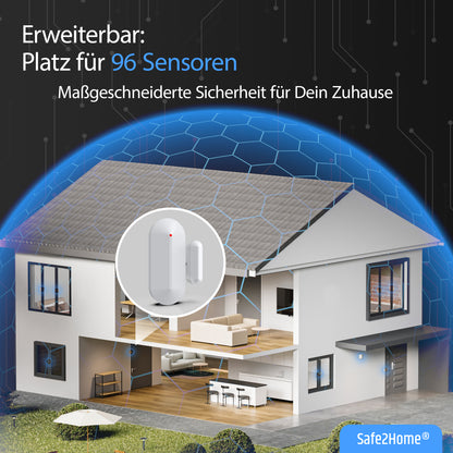 SP210 Funk Alarmanlage - Komplettset klein - Tierimmun - Safe2Home