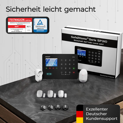 SP310 Funk Alarmanlage - Komplettset klein - Safe2Home