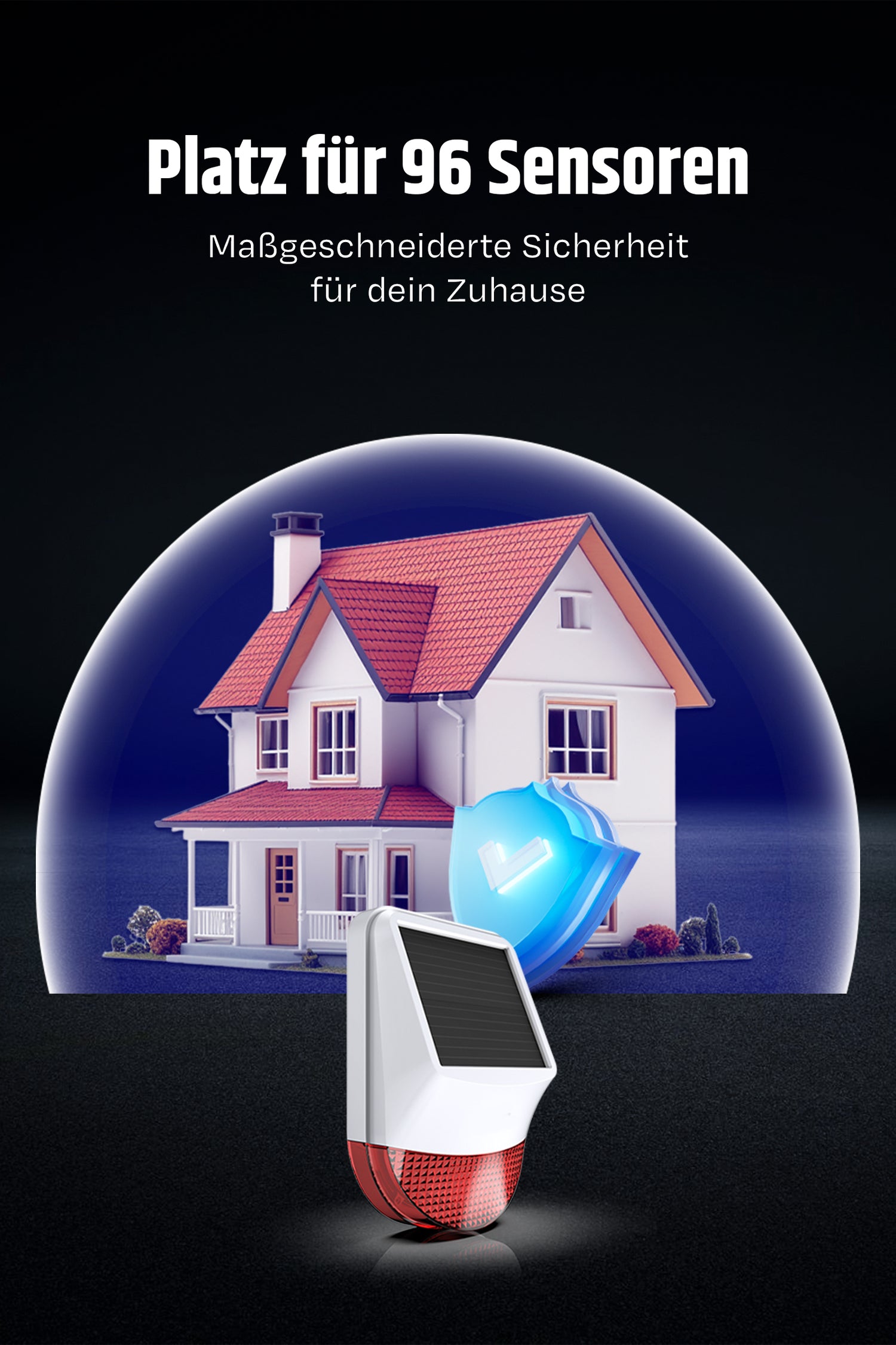 Erweiterbarkeit des Systems auf 96 Sensoren dargestellt