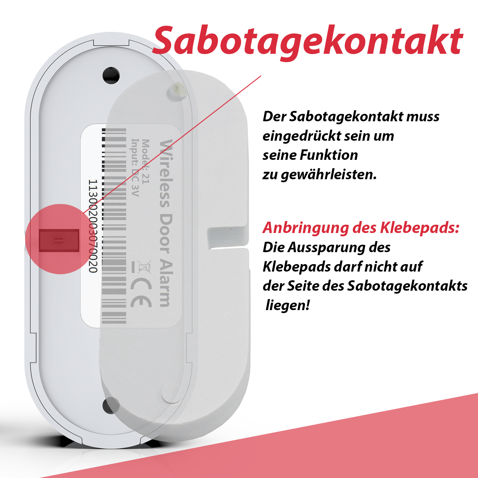 Sensoranbringung