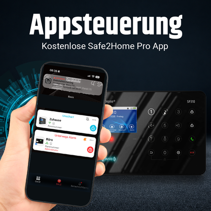 SP310 Funk Alarmanlage - Komplettset groß