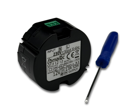 Wand Unterputz Netzteil 230V auf 12V 1A DC - Basis oder Kameras