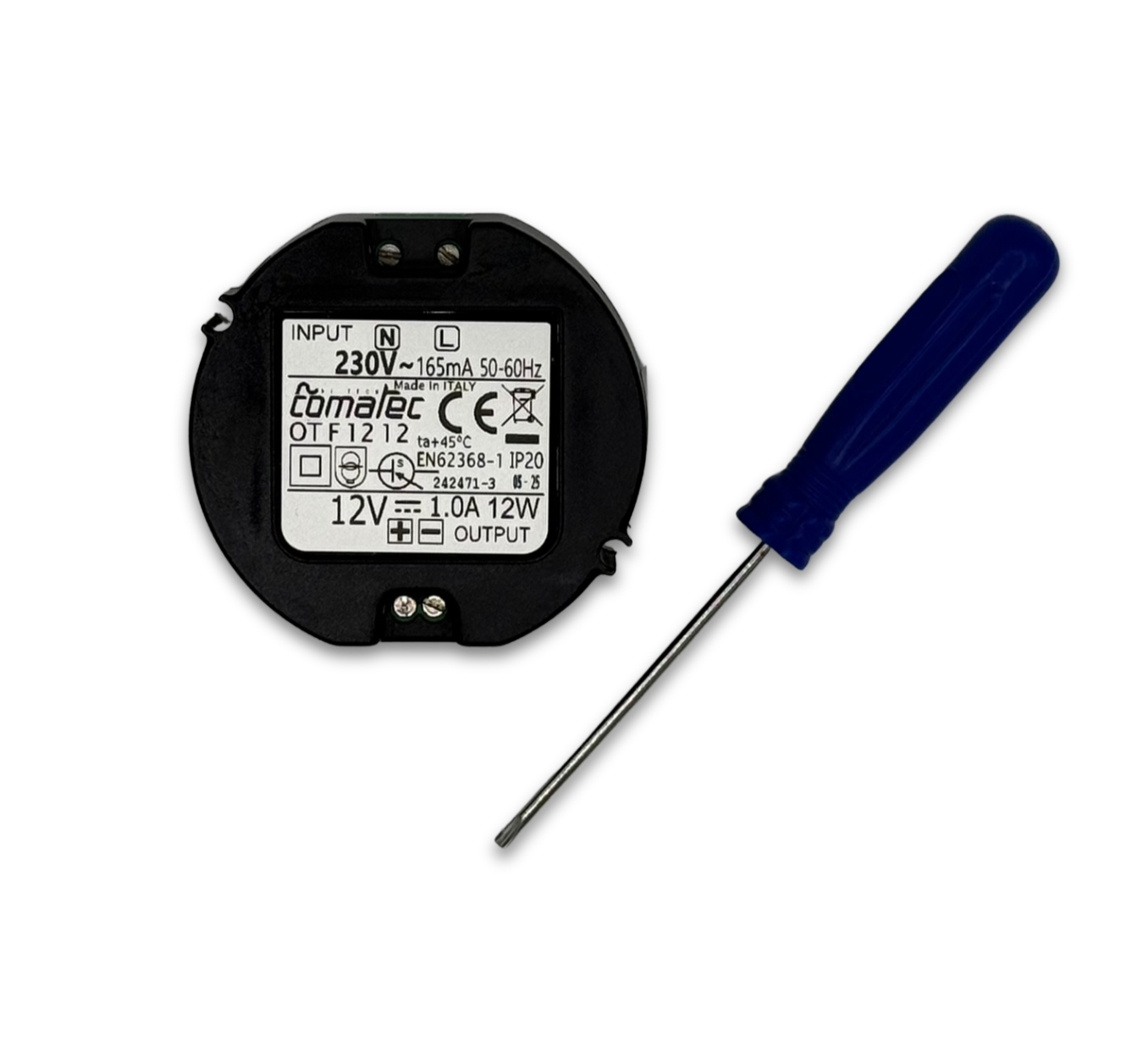 Wand Unterputz Netzteil 230V auf 12V 1A DC - Basis oder Kameras - Safe2Home