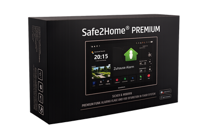 Safe2Home Premium Profi Funk Alarmanlage WLAN / GSM - Komplettset klein