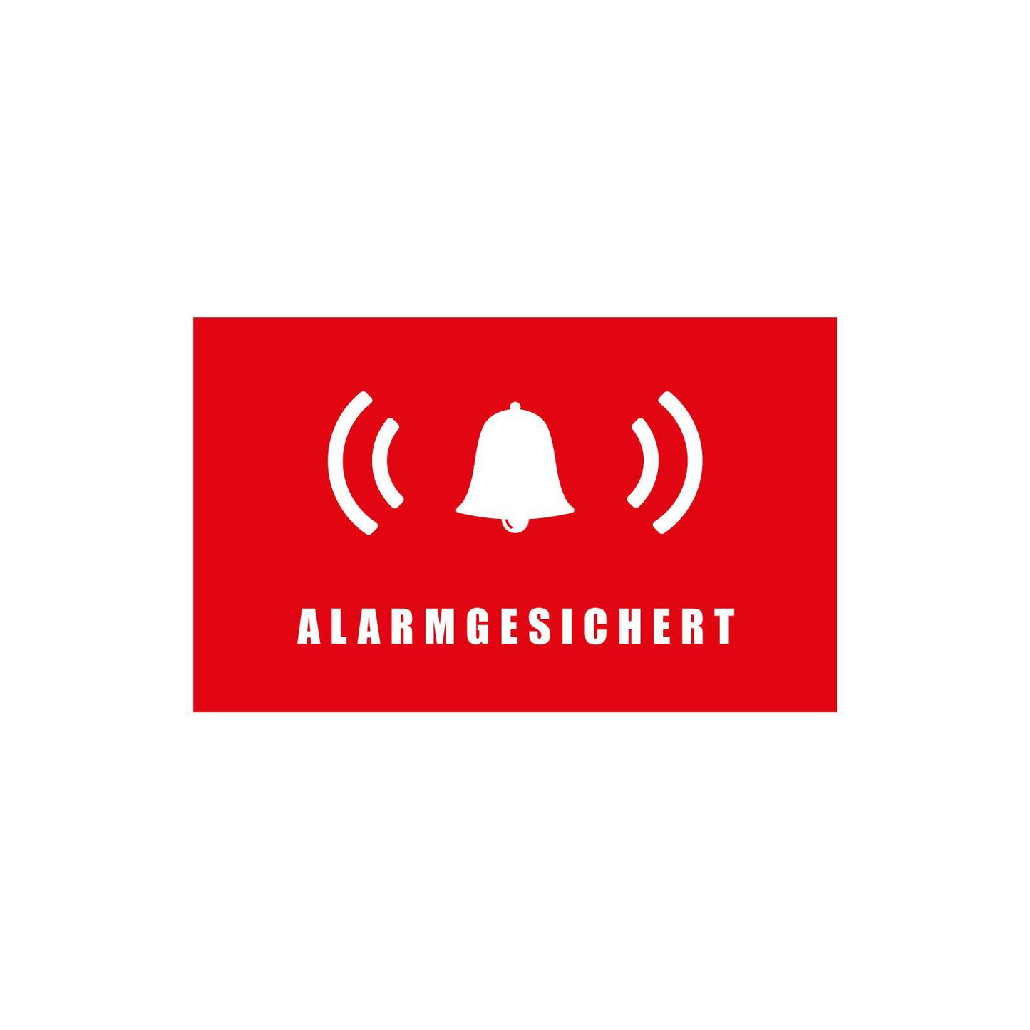 Safe2Home® 9er Set Aufkleber Alarmgesichert Innenklebend