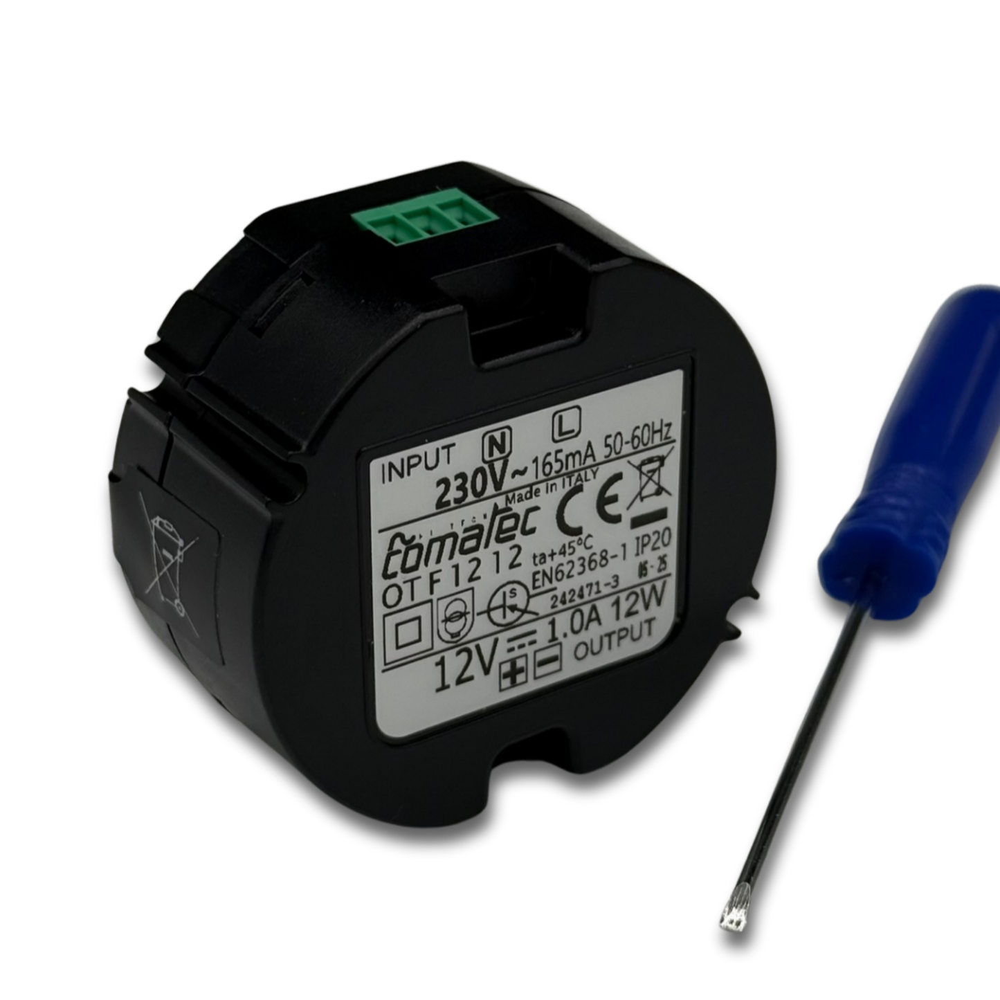 Wand Unterputz Netzteil 230V auf 12V 1A DC - Basis oder Kameras
