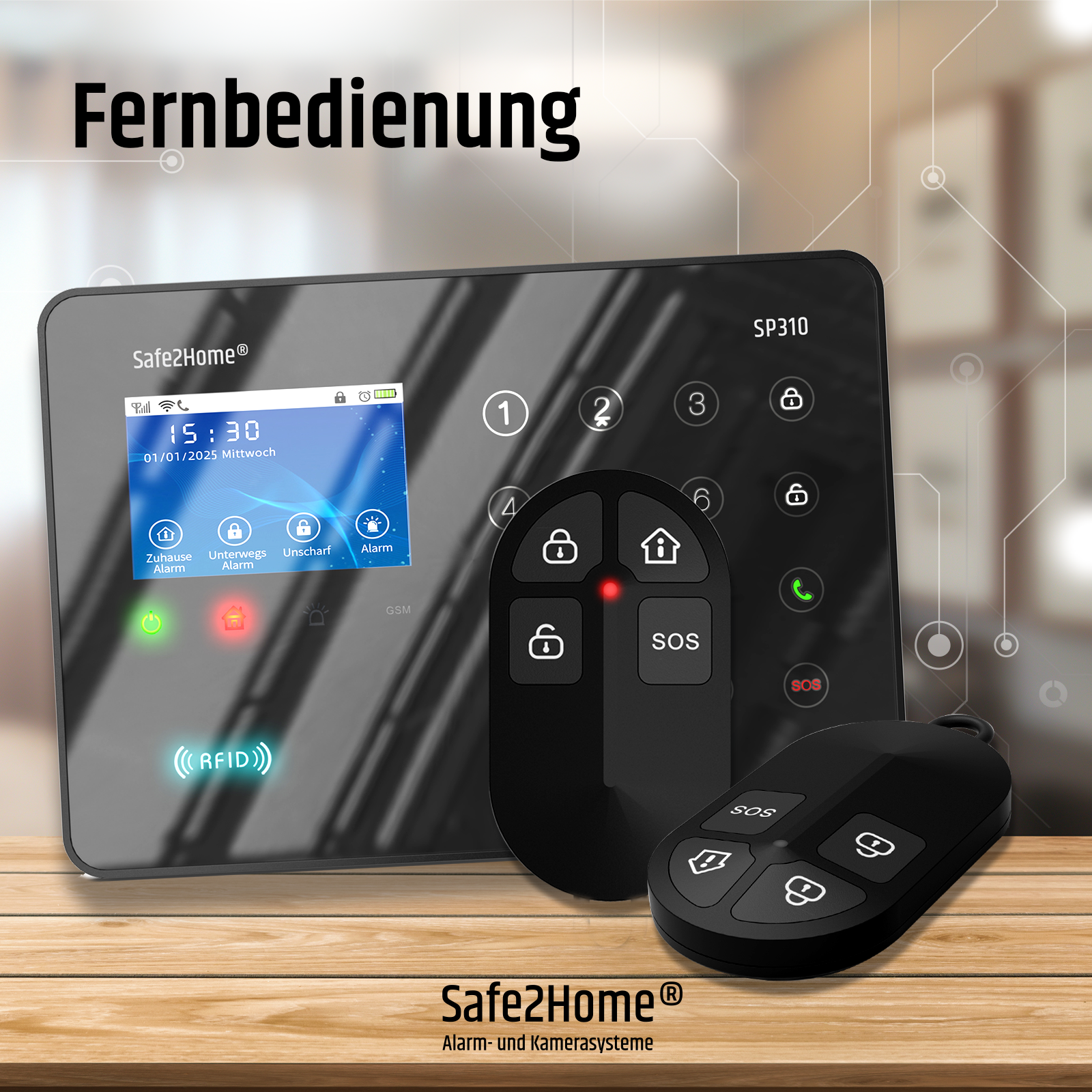 Fernbedienung - SP310 - Safe2Home