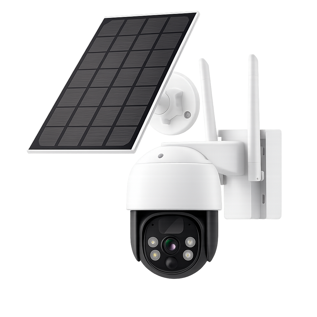 Solar 4MP Funk 360° Single Cam / WLAN Kamera kompatibel mit Video NVR Monitor - Safe2Home