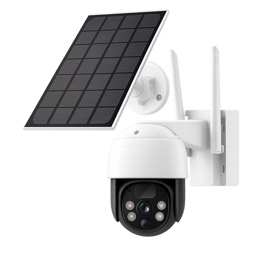 Solar 4MP Funk 360° Single Cam / WLAN Kamera kompatibel mit Video NVR Monitor - Safe2Home