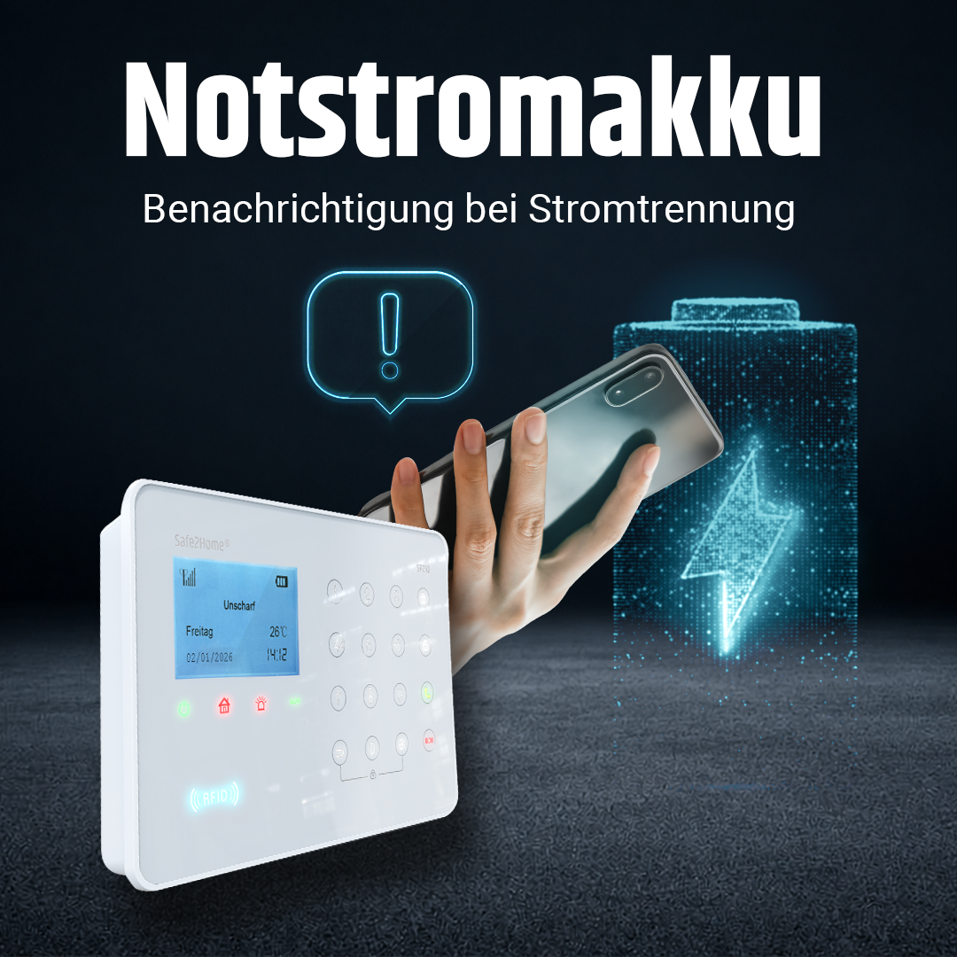 SP210 Funk Alarmanlage - Komplettset klein