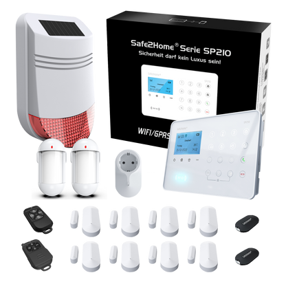 SP210 Funk Alarmanlage WLAN / LTE4G - Komplettset groß tierimmun - Safe2Home