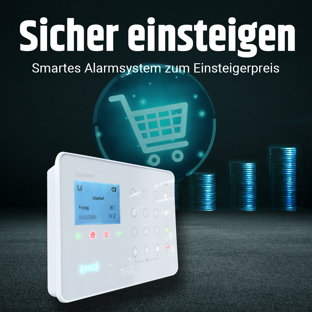 SP210 Funk Alarmanlage - Komplettset klein