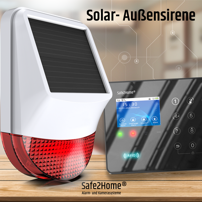 Solar / 12V Außensirene - SP310 - Safe2Home
