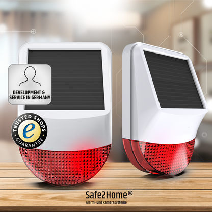 Solar / 12V Außensirene - SP310 - Safe2Home