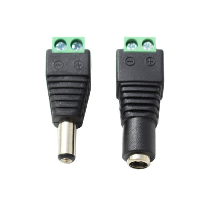 Set DC-Stecker und DC-Buchse Adapter Lüsterklemme für Stromanschluss Niedervoltbuchse schraubanschluss DC Stecker und Buchse