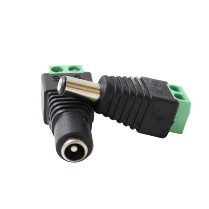 Set DC-Stecker und DC-Buchse Adapter Lüsterklemme für Stromanschluss Niedervoltbuchse schraubanschluss DC Stecker und Buchse