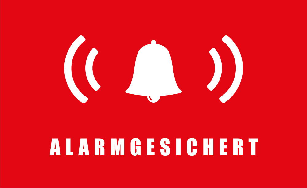 Alarmgesichert Aukleber
