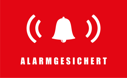 Alarmgesichert Aukleber