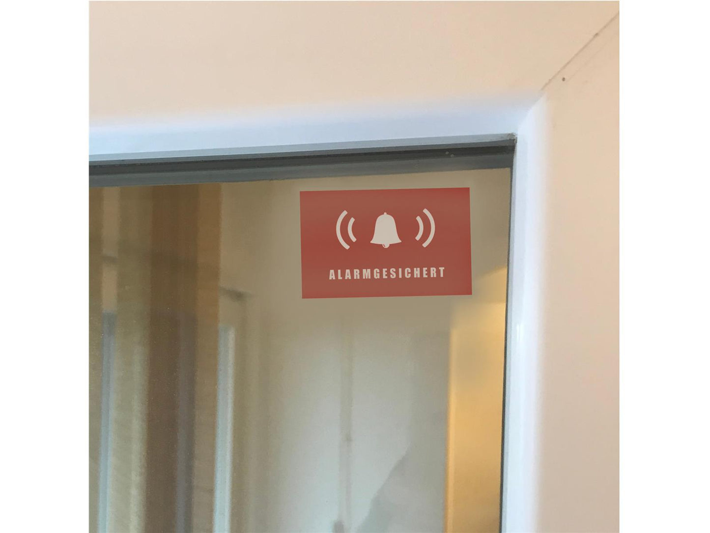 Alarmgesichert Aufkleber
