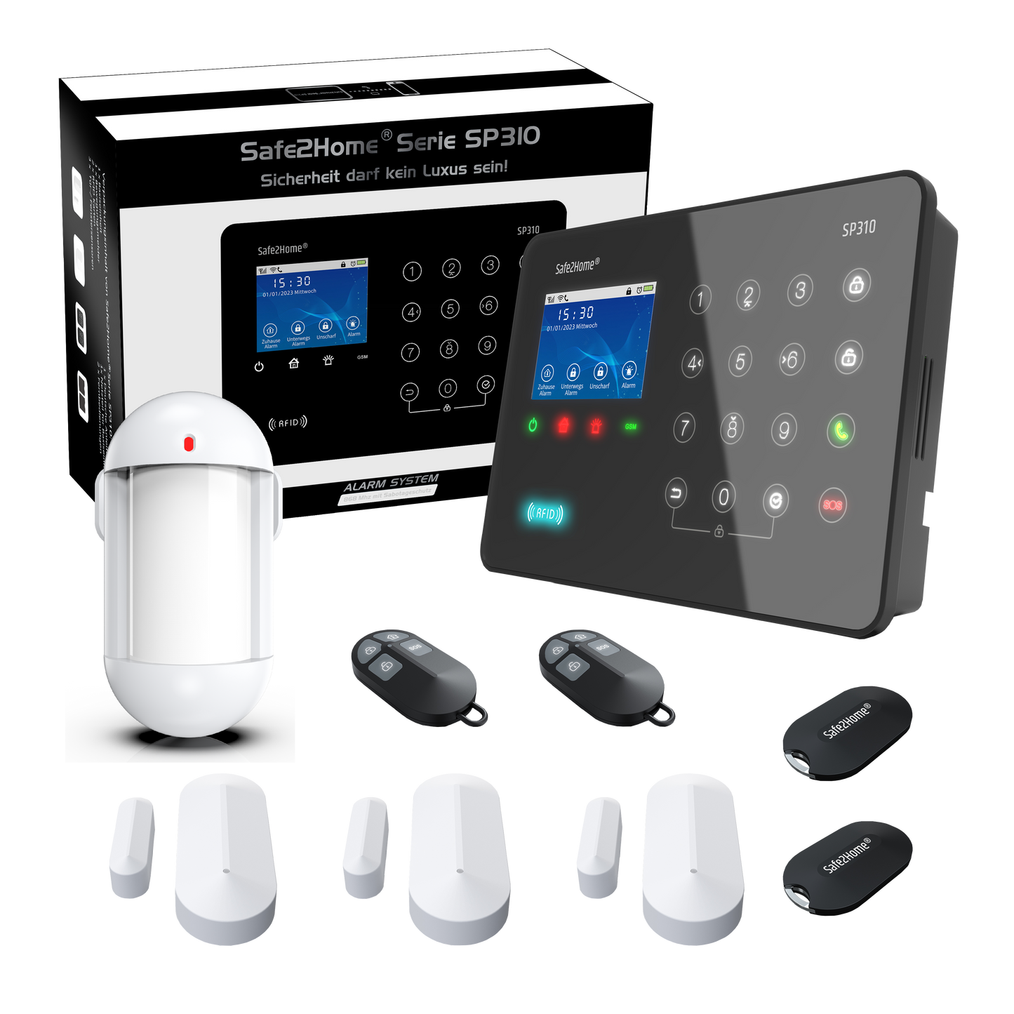 SP310 Funk Alarmanlage WLAN / LTE4G - Komplettset klein tierimmun - Safe2Home