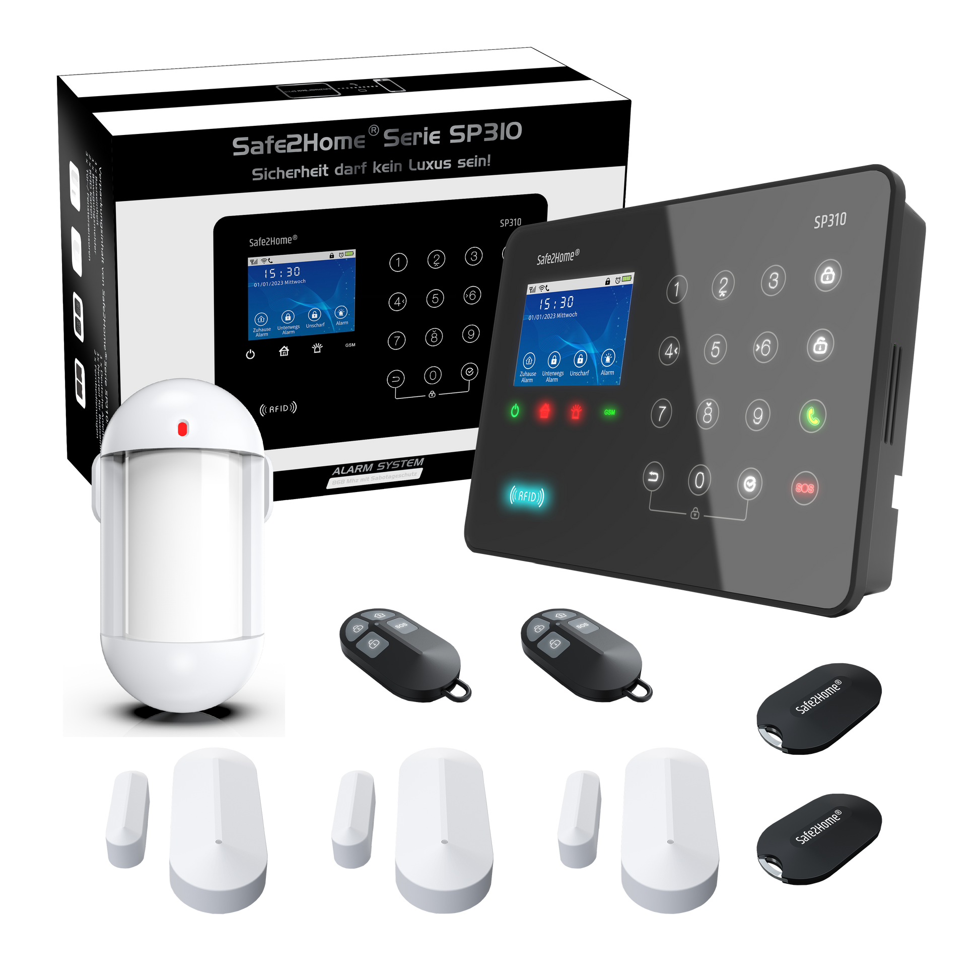 SP310 Funk Alarmanlage WLAN / LTE4G - Komplettset klein tierimmun - Safe2Home