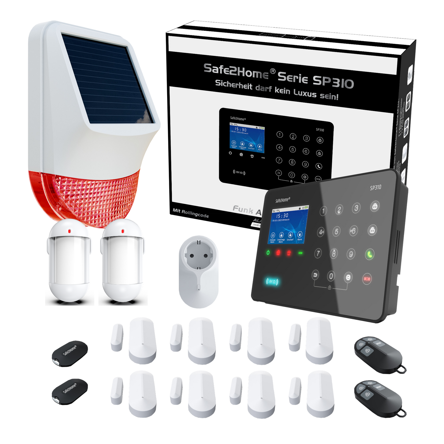SP310 Funk Alarmanlage WLAN / LTE4G - Komplettset groß tierimmun - Safe2Home