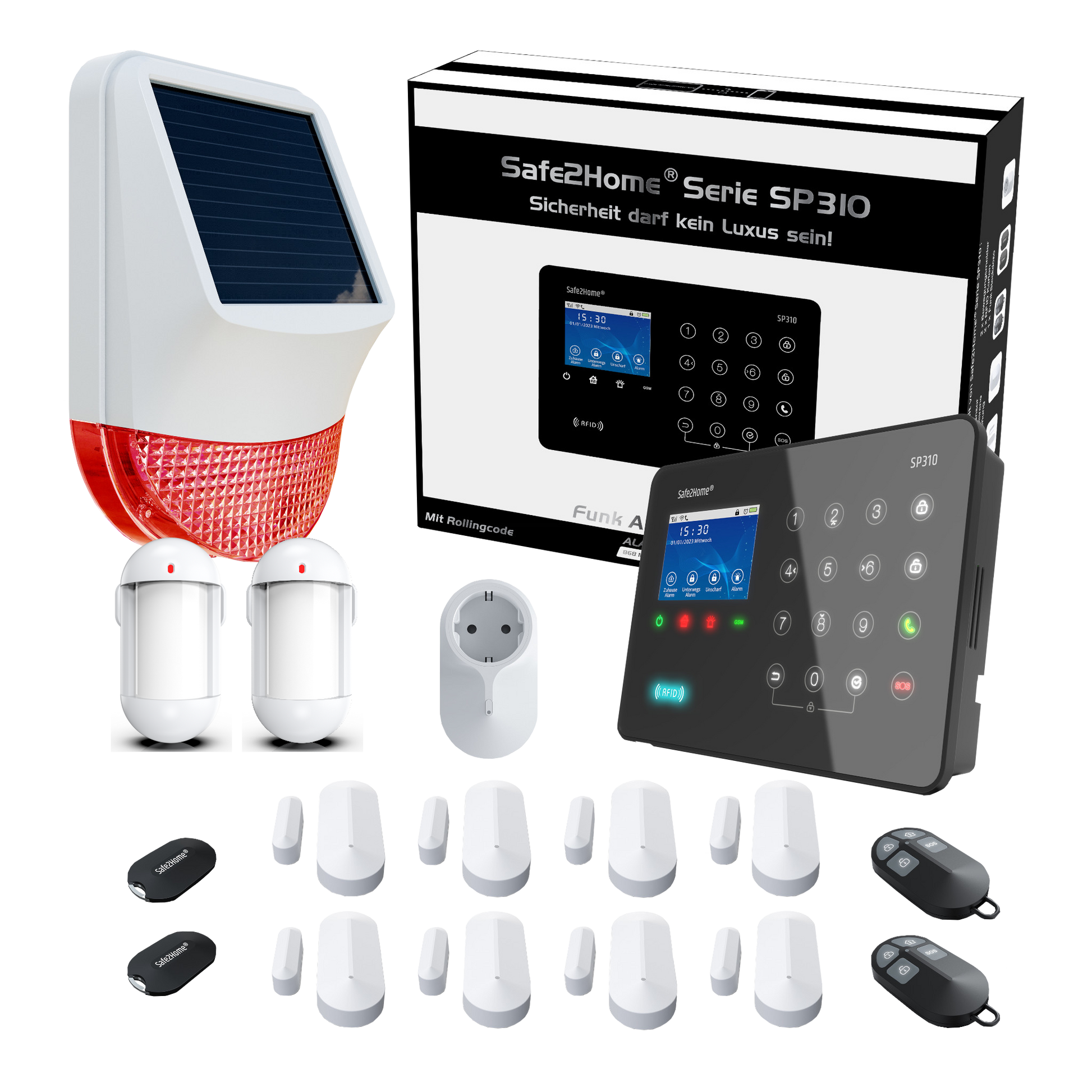 SP310 Funk Alarmanlage WLAN / LTE4G - Komplettset groß tierimmun - Safe2Home