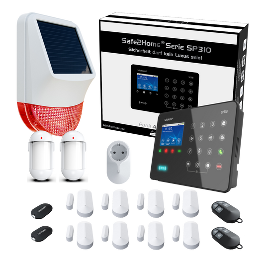 SP310 Funk Alarmanlage WLAN / LTE4G - Komplettset groß tierimmun - Safe2Home