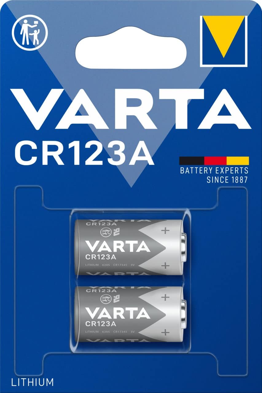 Varta CR123A 2er-Set Professional Lithium Batterie 3 V für Bewegungsmelder Serie SP310 Safe2Home - Safe2Home