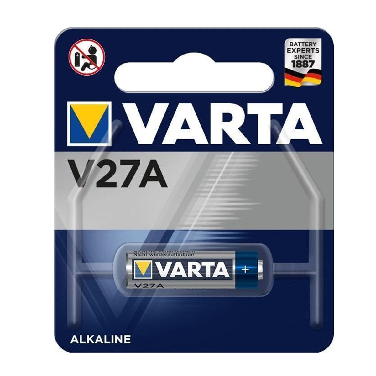 Safe2Home Varta V27A Batterie für die Fernbedienung mit Antenne - Serie SP110 / SP210 / SA100 VARTA LR27 / A27 (V27A) MN27 - Safe2Home