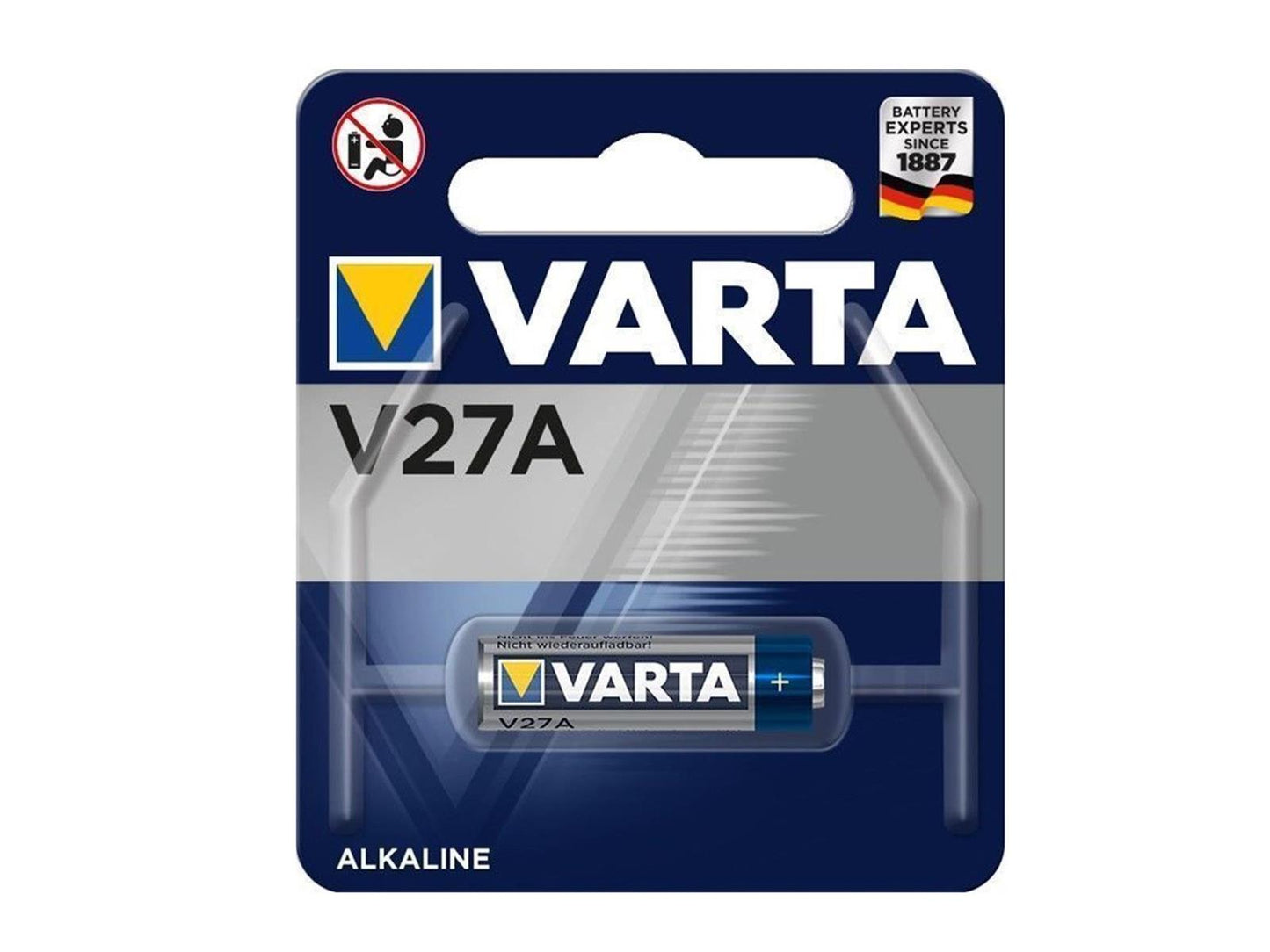 Safe2Home Varta V27A Batterie für die Fernbedienung mit Antenne - Serie SP110 / SP210 / SA100 VARTA LR27 / A27 (V27A) MN27 - Safe2Home