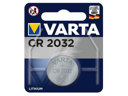 Varta Knopfzelle CR2032 (6032) Lithium-Knopfzelle für Türsensor Serie SP310 - 3 Volt - nicht wiederaufladbar - Safe2Home