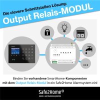 Safe2Home Funk Relais Modul - Smart Home Modul SP310...