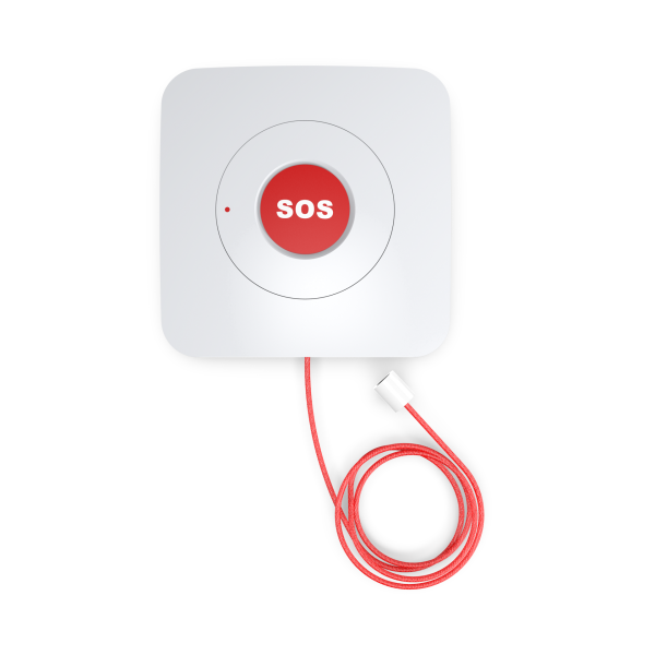 SOS Button mit Wandhalterung - SOS Knopf für Funk Alarmanlage SP110 / SP210 / OTTO - GSM WLAN Alarmsystem