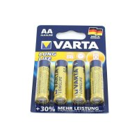 Var ta Long Life Batterien LR6 / AA Mignon Batterie ( Alkaline ) 1,5 V f&uuml;r z.B. Fernbedienung , Taschenlampe usw.