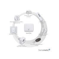 Homematic IP Wandtaster für Markenschalter – 2-fach