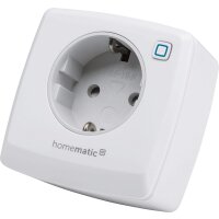 Homematic IP Smart Home Dimmer-Steckdose Phasenabschnitt zum Dimmen und Ein- bzw. Ausschalten von dimmbaren Leuchtmitteln, max. Schaltleistung 80VA
