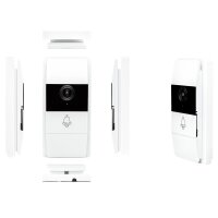 Safe2Home Türklingel weiß mit Kamera und Gegensprechanlage / WLAN / Nachtsicht Modus / Zugriff per App